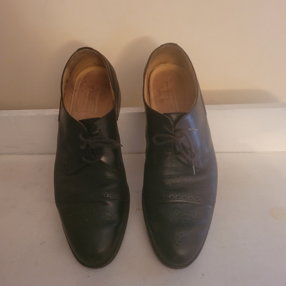 Johnston & Murphy Men's Black Leather Dress Shoes Size 10/11